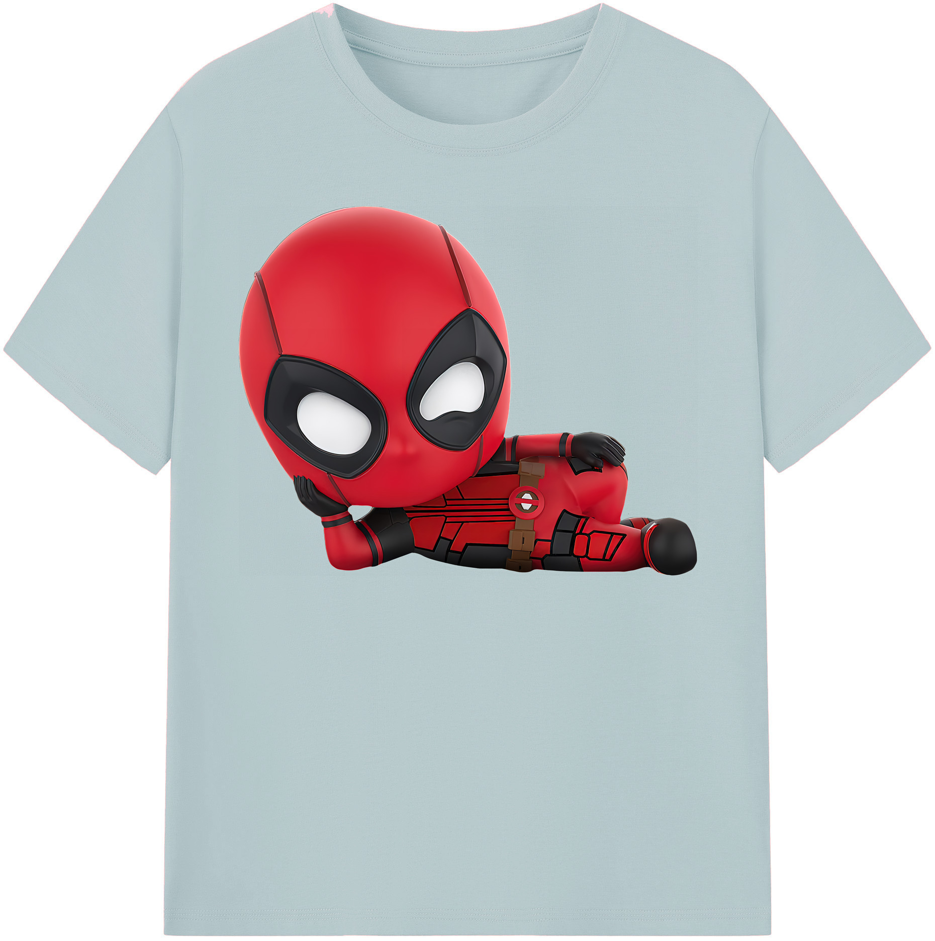 （画像用） Deadpool デッドプール 綿100％半袖Tシャツ（フロントプリント）